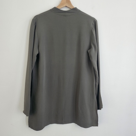 Eileen Fisher 100% Silk Open Tunic Top - Picture 3 of 9